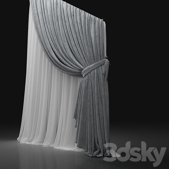 Curtain 659 3ds Max - thumbnail 3