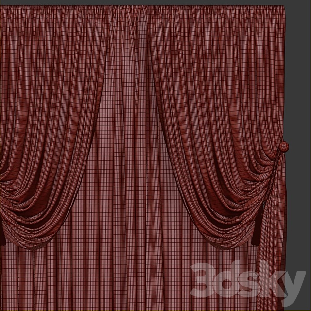 Curtain 661 3DS Max Model - thumbnail 4