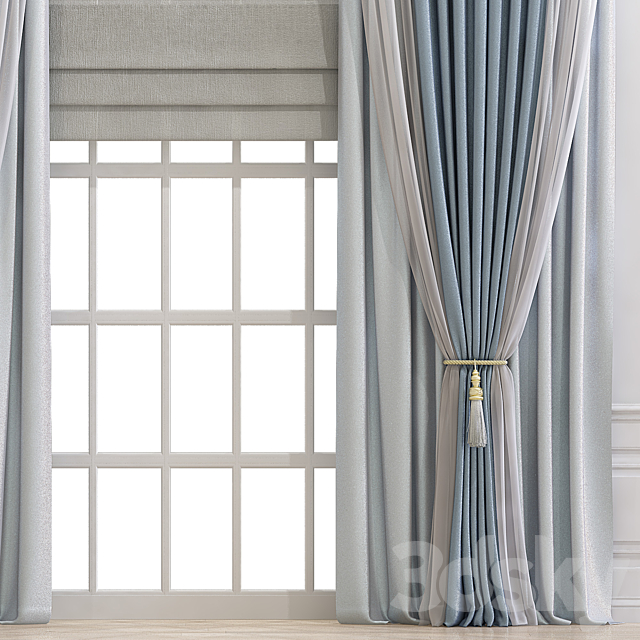 Curtain 668 3DS Max Model - thumbnail 2