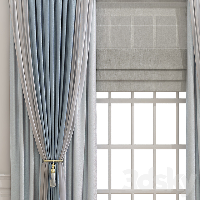 Curtain 668 3DS Max Model - thumbnail 3