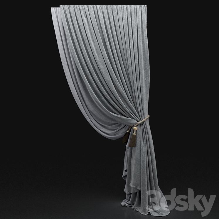 Curtain 671 3DS Max - thumbnail 1