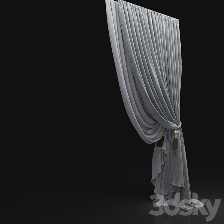 Curtain 671 3DS Max - thumbnail 2