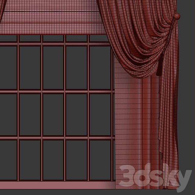 Curtain 677 3DS Max Model - thumbnail 4