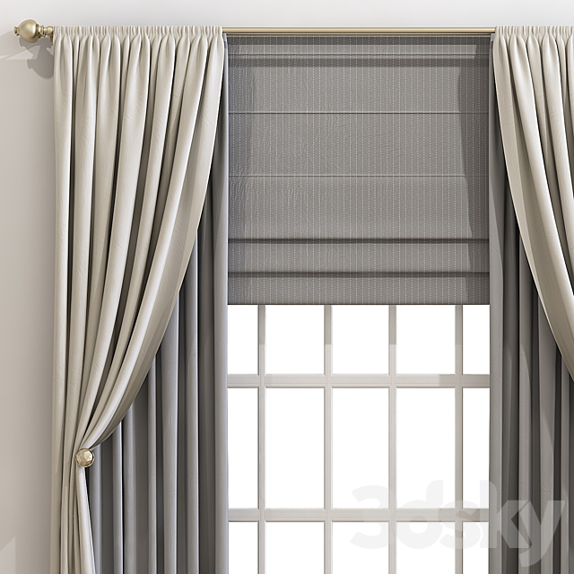 Curtain 680 3ds Max - thumbnail 2