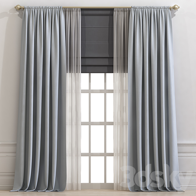 Curtain 681 3DSMax File - thumbnail 1