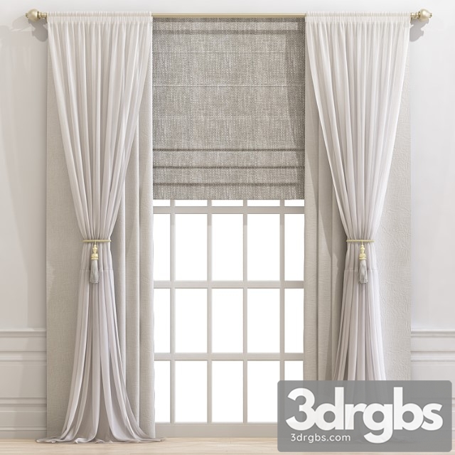 Curtain 689 1 3dsmax Download - thumbnail 1