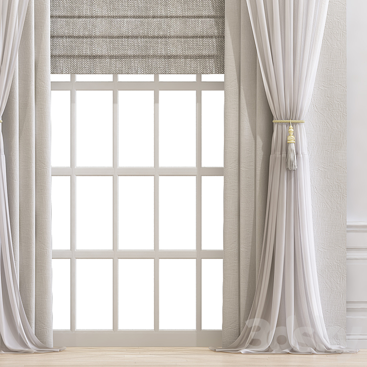 Curtain 689 3DS Max - thumbnail 2