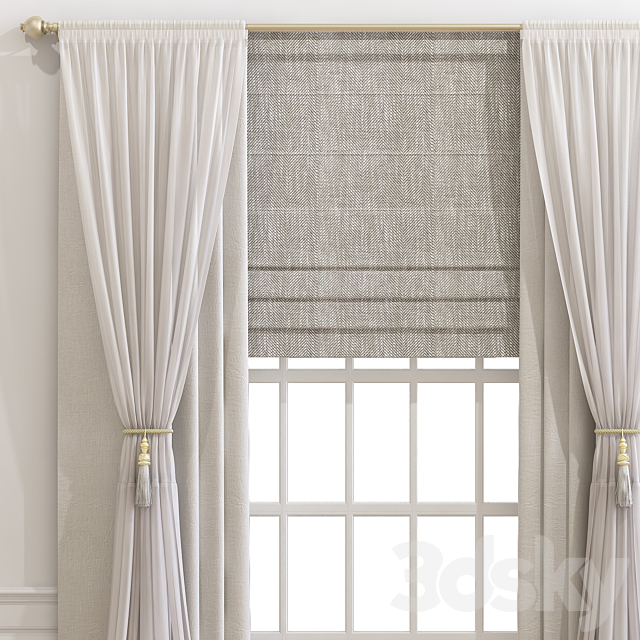 Curtain 689 3DS Max Model - thumbnail 3