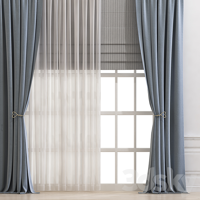 Curtain 691 3DS Max Model - thumbnail 3