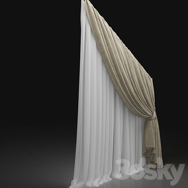 Curtain 694 3DS Max Model - thumbnail 2