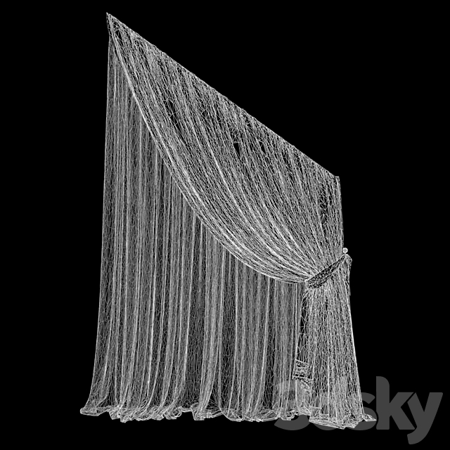 Curtain 694 3DS Max Model - thumbnail 4