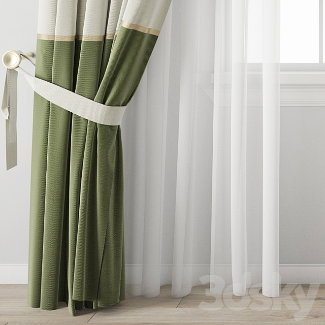 Curtain 695 3DS Max Model - thumbnail 3