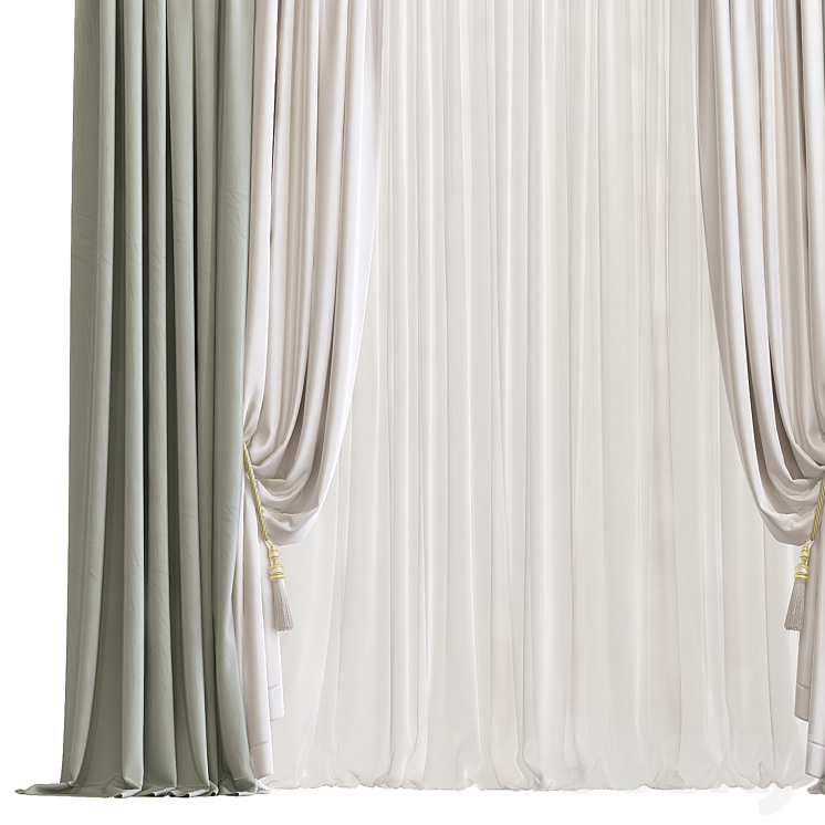 Curtain 704 3DS Max - thumbnail 2