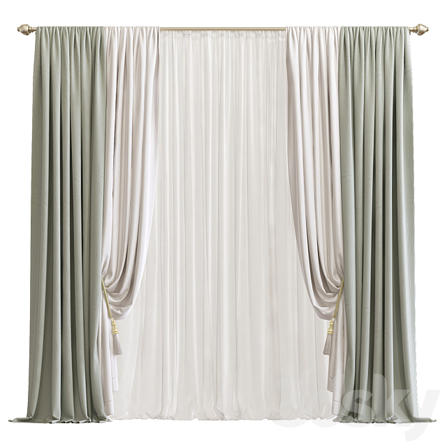 Curtain 704 3DSMax File - thumbnail 1