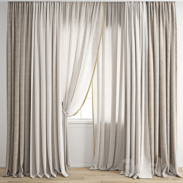 Curtain 712 3DS Max Model - thumbnail 1