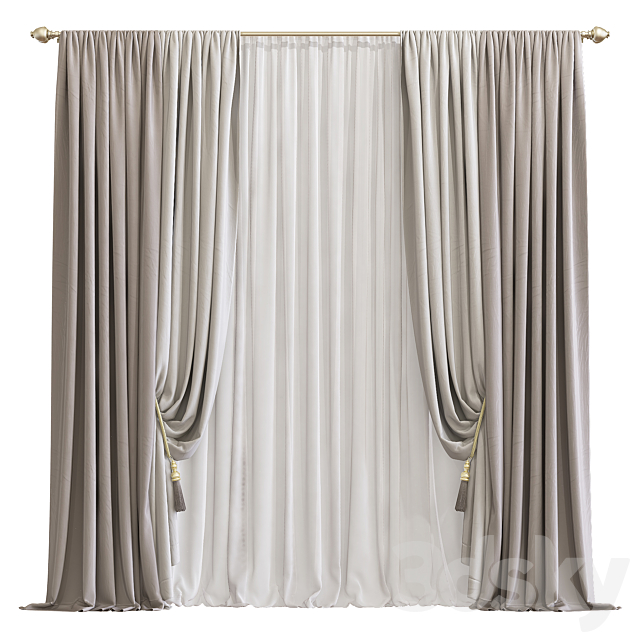 Curtain 723 3DSMax File - thumbnail 1