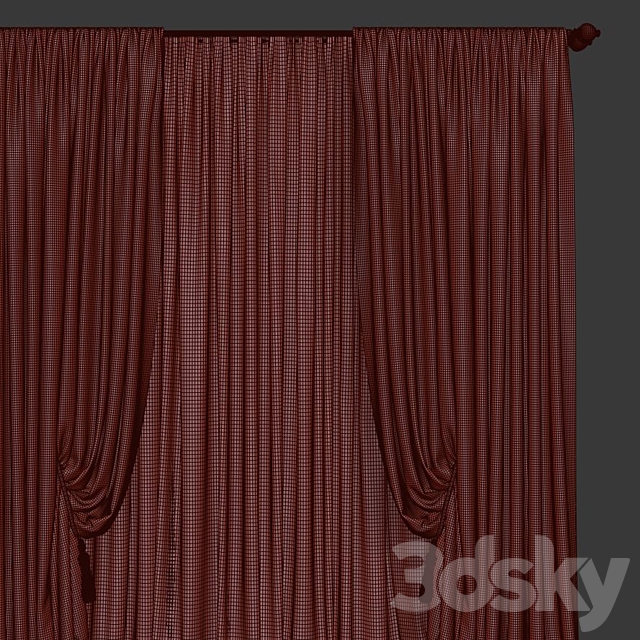 Curtain 723 3DSMax File - thumbnail 3