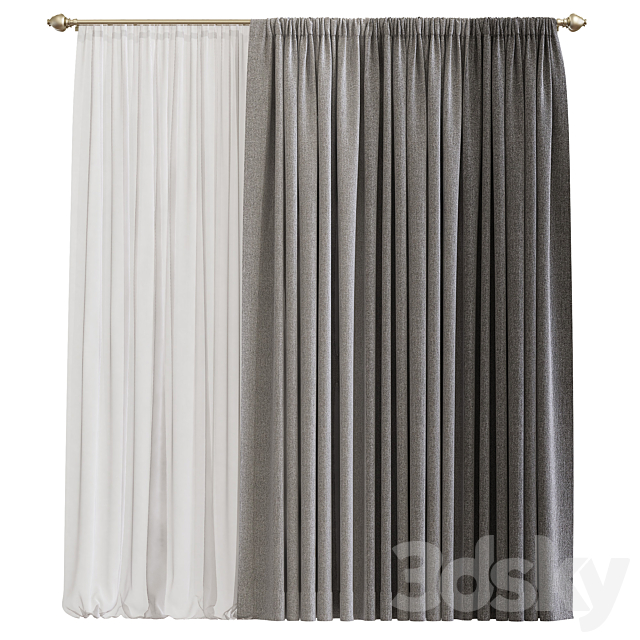 Curtain 738 3DSMax File - thumbnail 1