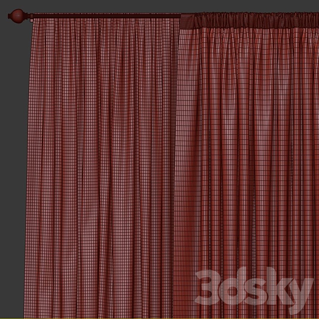 Curtain 738 3DSMax File - thumbnail 3