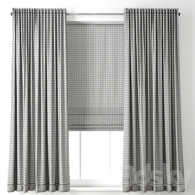 Curtain 74 3DSMax File - thumbnail 2