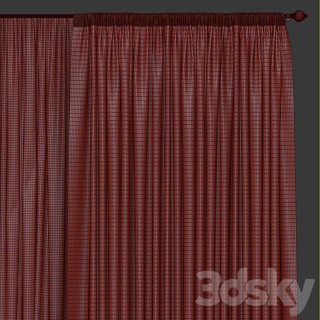 Curtain 750 3DS Max Model - thumbnail 3