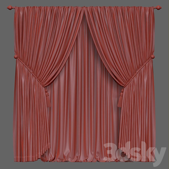 Curtain 757 3ds Max - thumbnail 3