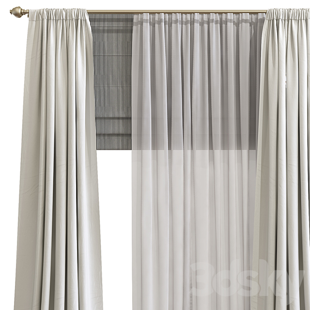 Curtain 763 3DSMax File - thumbnail 2