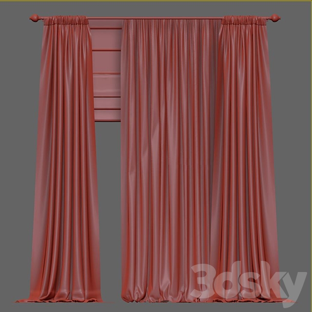 Curtain 763 3DSMax File - thumbnail 3