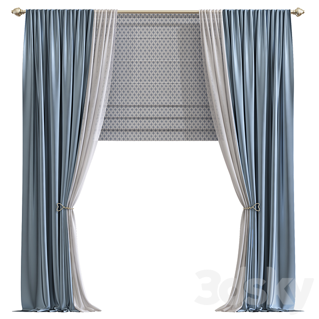 Curtain 769 3ds Max - thumbnail 1