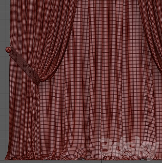 Curtain 775 3DS Max Model - thumbnail 3