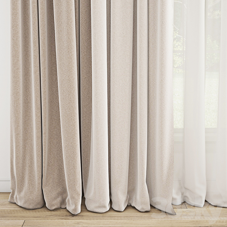 Curtain 780 3DS Max Model - thumbnail 2