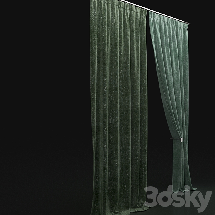 Curtain 79 3DS Max - thumbnail 2