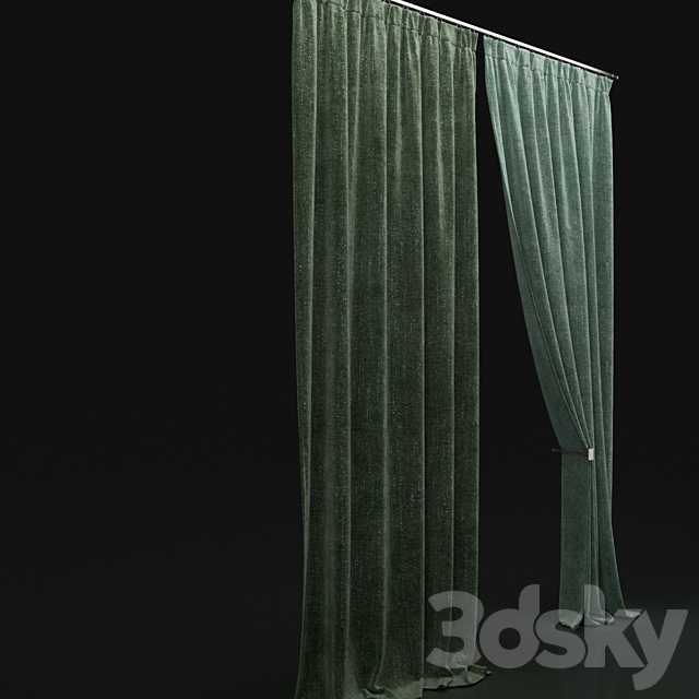 Curtain 79 3DSMax File - thumbnail 2