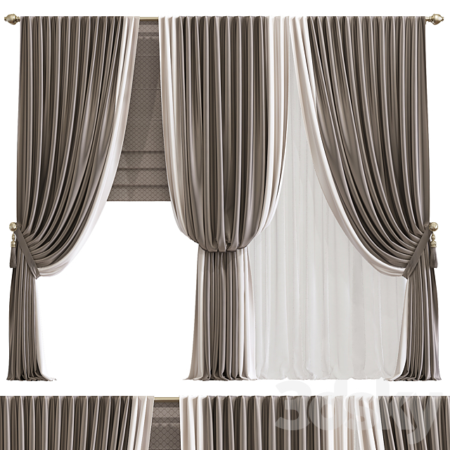 Curtain 792 3ds Max - thumbnail 1