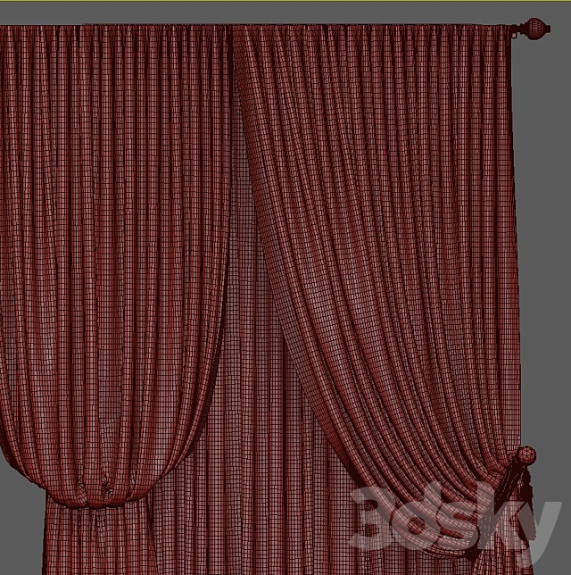 Curtain 792 3ds Max - thumbnail 3