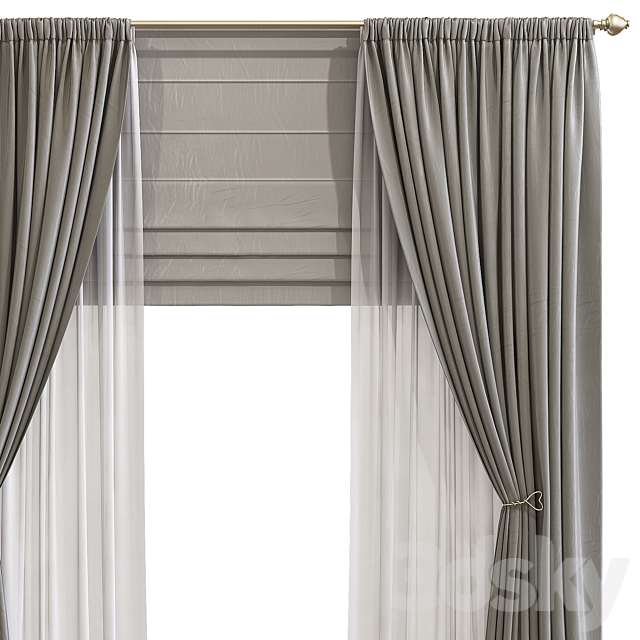 Curtain 797 3dsMax Model - thumbnail 2