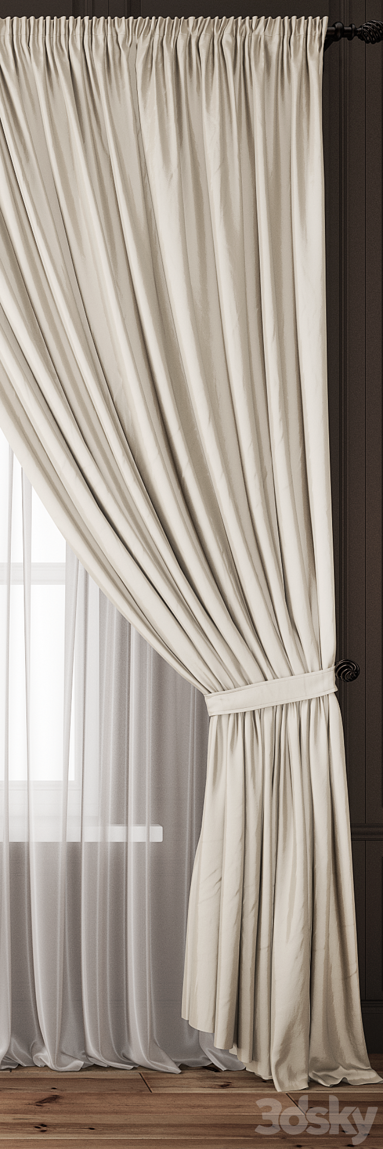 Curtain 81 3DS Max - thumbnail 2