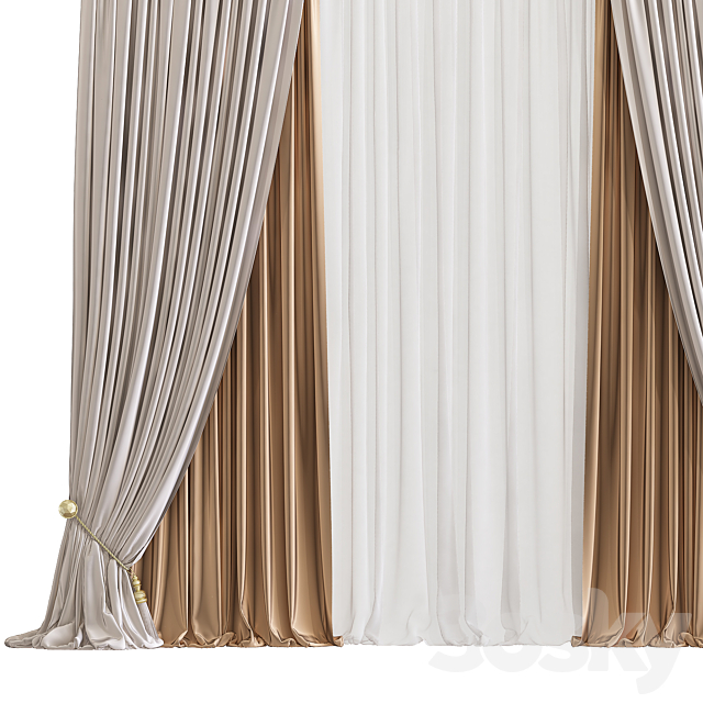 Curtain 817 3dsMax Model - thumbnail 2