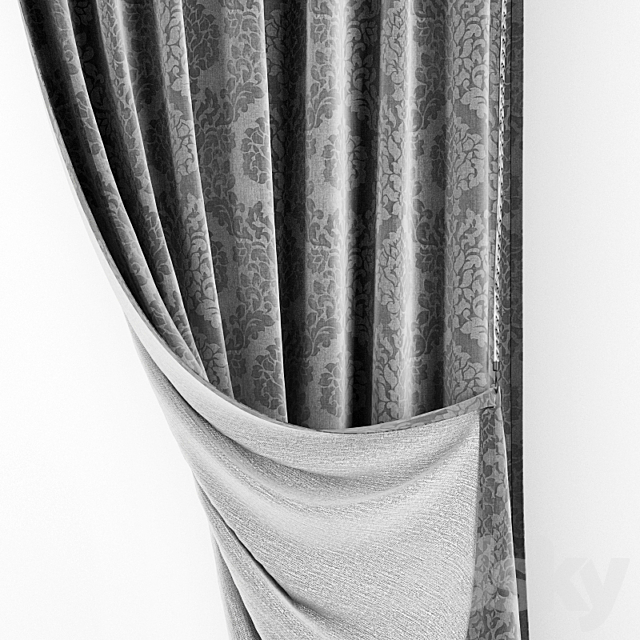 Curtain 82 3DS Max Model - thumbnail 2