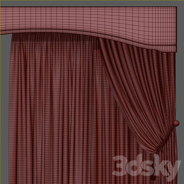 Curtain 826 3DSMax File - thumbnail 3