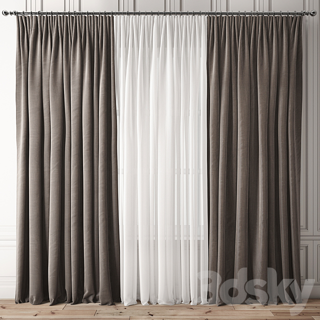 Curtain 83 3DSMax File - thumbnail 1