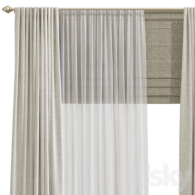 Curtain 841 3DSMax File - thumbnail 2