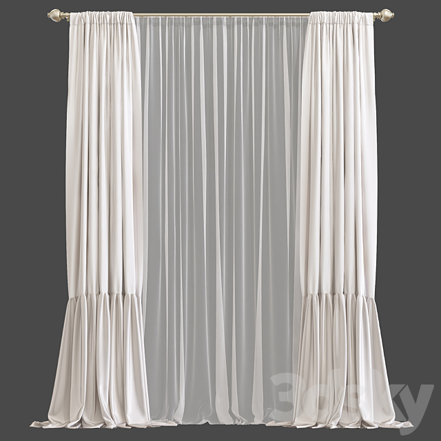 Curtain 842 3dsMax Model - thumbnail 4