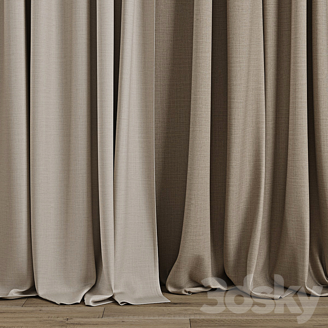 Curtain 843 3DS Max Model - thumbnail 2