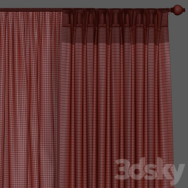 Curtain 843 3dsMax Model - thumbnail 3