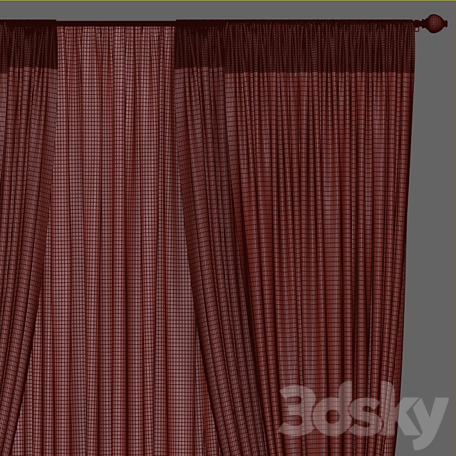 Curtain 861 3ds Max - thumbnail 3