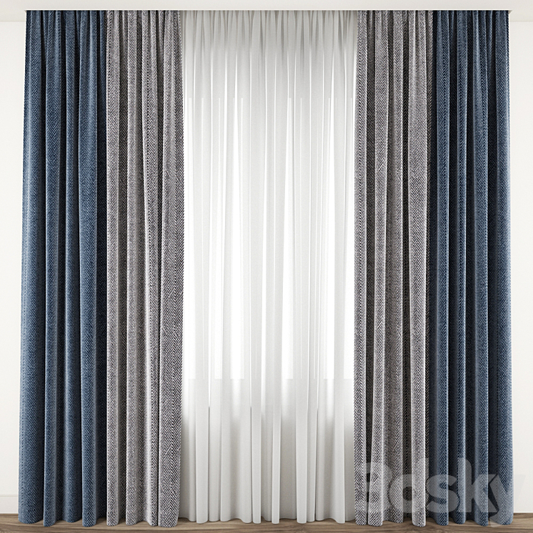 Curtain 87 3DS Max - thumbnail 1