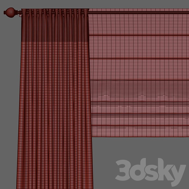 Curtain 871 3DS Max Model - thumbnail 3