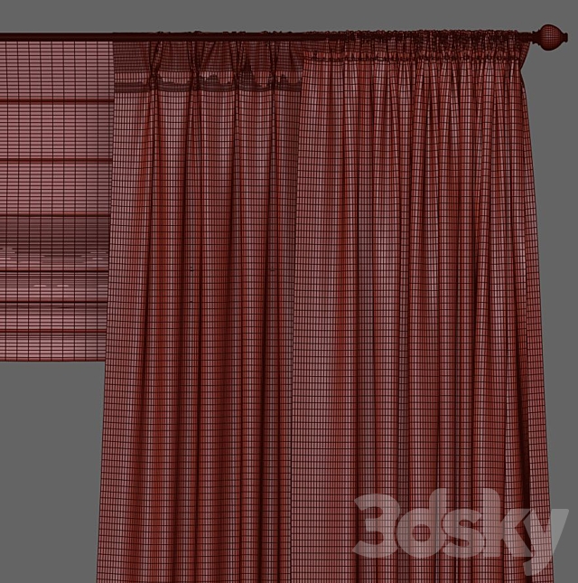 Curtain 878 3ds Max - thumbnail 3