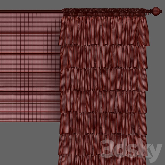 Curtain 879 3ds Max - thumbnail 3